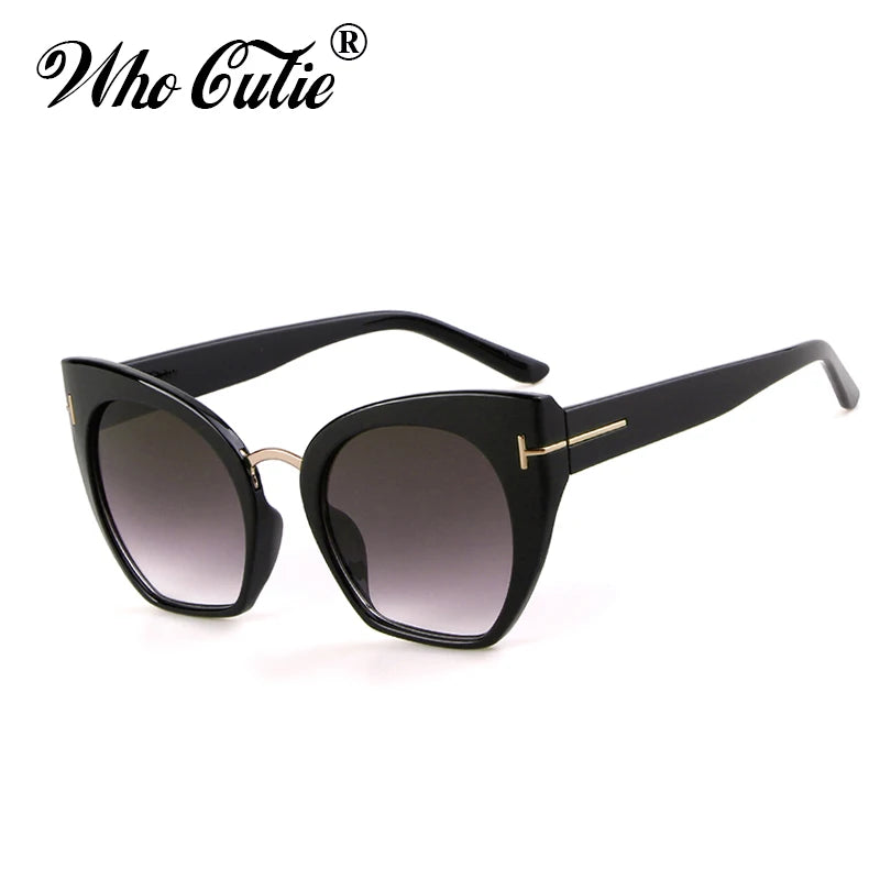 2018 Half Frame Tom Rimless Sunglasses Women Men Brand Designer Female Oversized Square Sun Glasses CE Shades OM694